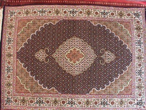 Tapis Tabriz Laine-Soie